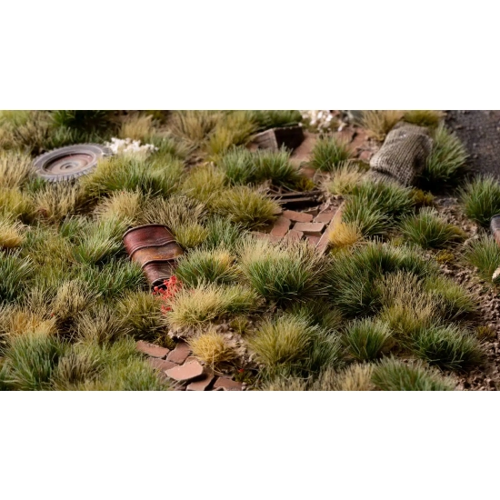 Gamers Grass Strong Green – 6 mm (Wild) | Zielone kępki trawy do dioram i podstawek